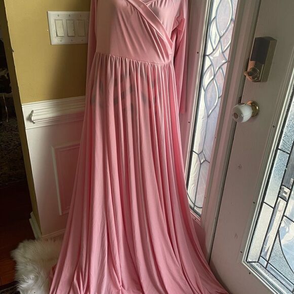 Pink Barbie Elegant Maternity/plus SZ light weight low stretch Size 2XL - Picture 6 of 16